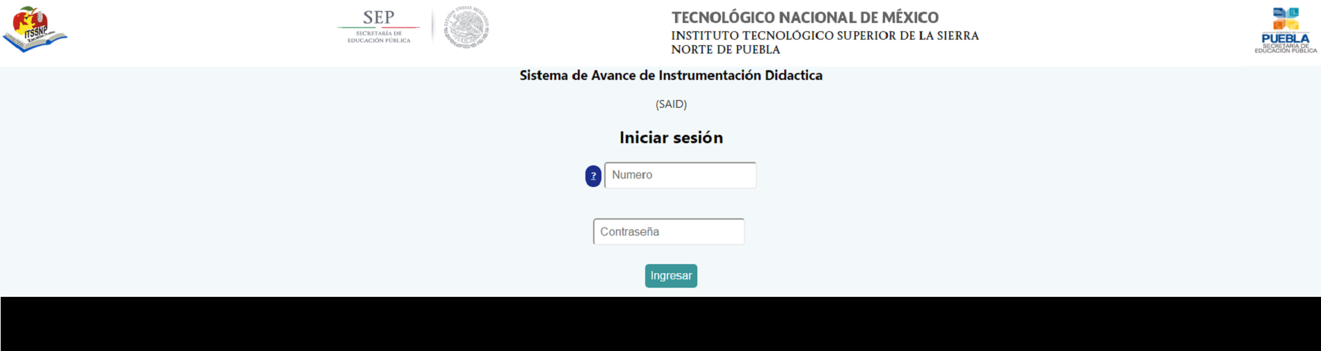 Sistema de Avance de Instrumentación Didactica