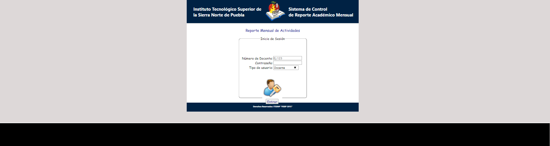 Sistema de Control de Reporte Académico Mensual